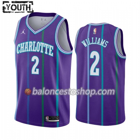 Camiseta Niños NBA Charlotte Hornets Marvin Williams 2 2019-20 Jordan Brand Hardwood Classics Swingman